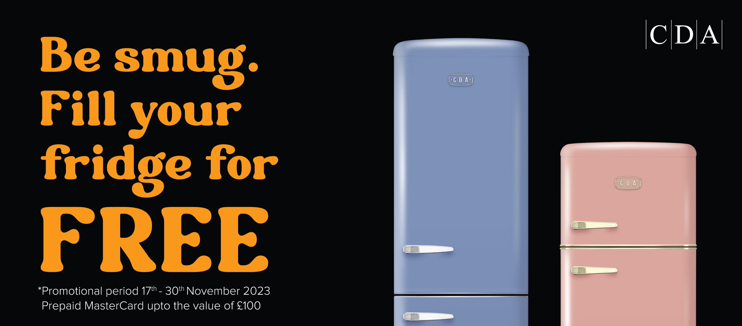 CDA Fridge Freezer Retro Cashback.